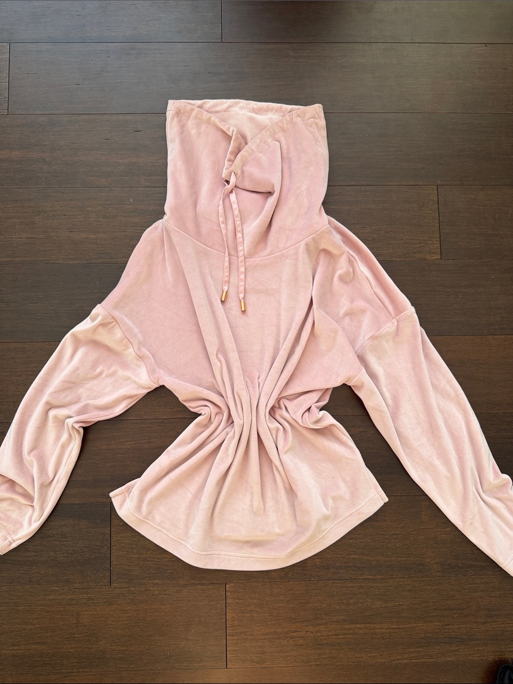 F&F Dusty Pink Velour Loungewear Hoodie